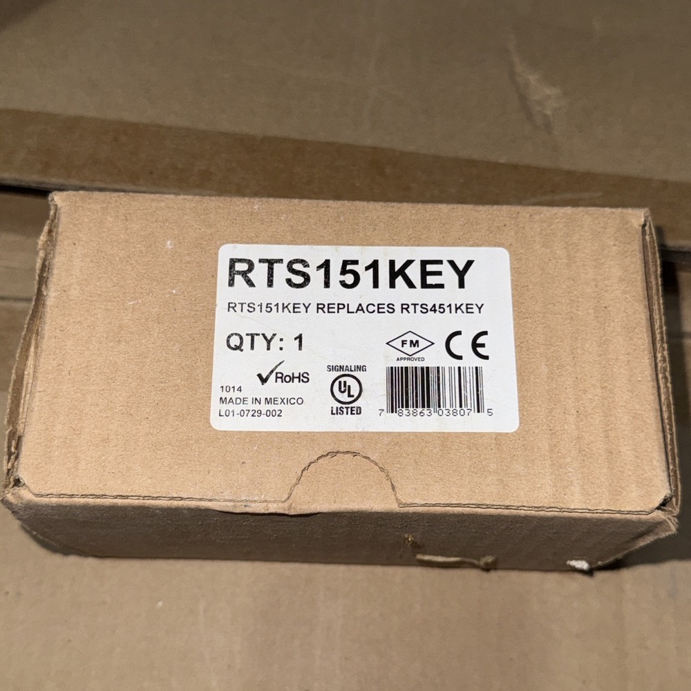 System Sensor RTS151KEY, Remote Duct Fire Alarm Test Station